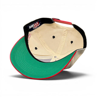 Georgia Snapback - The Sanford (Cream/Red) - Shells Vintage Hat Co.