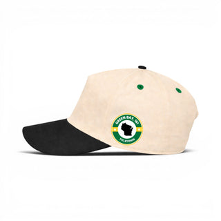 Green Bay Snapback - The Lambeau (Cream/Black) - Shells Vintage Hat Co.
