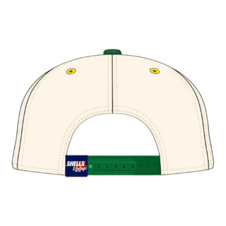 Green Bay Snapback - The Lambeau (Cream/Green) - Shells Vintage Hat Co.