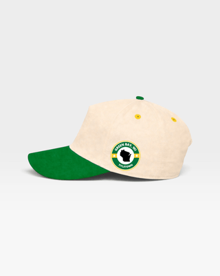 Green Bay Snapback - The Lambeau (Cream/Green) - Shells Vintage Hat Co.