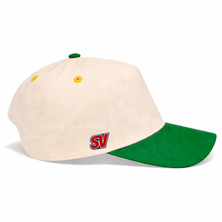 Green Bay Snapback - The Lambeau (Cream/Green) - Shells Vintage Hat Co.