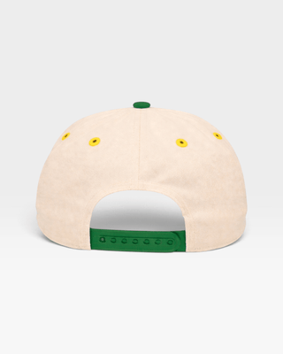 Green Bay Snapback - The Lambeau (Cream/Green) - Shells Vintage Hat Co.