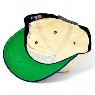 Houston Snapback - The Texan (Cream/Navy) - Shells Vintage Hat Co.