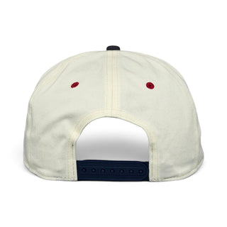 Houston Snapback - The Texan Cream/Navy (Version 1) - Shells Vintage Hat Co.