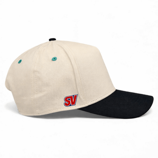 Jacksonville Snapback - The Jag (Cream/Black) - Shells Vintage Hat Co.