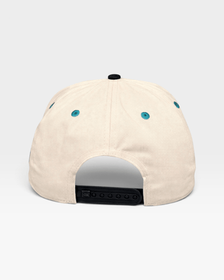 Jacksonville Snapback - The Jag (Cream/Black) - Shells Vintage Hat Co.