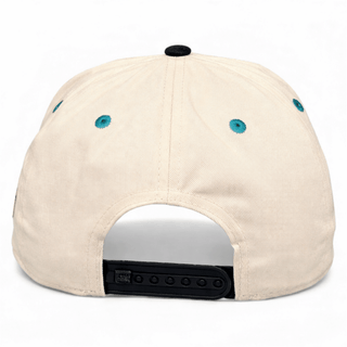 Jacksonville Snapback - The Jag (Cream/Black) - Shells Vintage Hat Co.