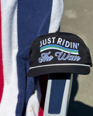 Just Ridin' The Wave Snapback - Shells Vintage Hat Co.