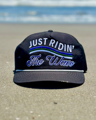 Just Ridin' The Wave Snapback - Shells Vintage Hat Co.
