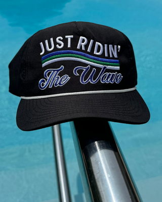 Just Ridin' The Wave Snapback - Shells Vintage Hat Co.