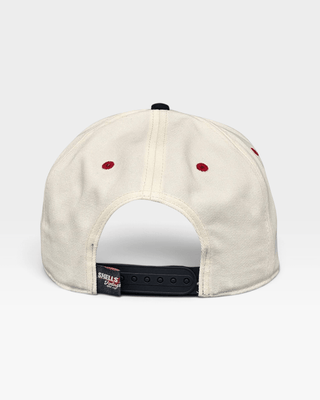 Kansas City Snapback - The Arrowhead (Cream/Black) - Shells Vintage Hat Co.