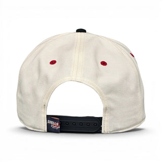Kansas City Snapback - The Arrowhead (Cream/Black) - Shells Vintage Hat Co.