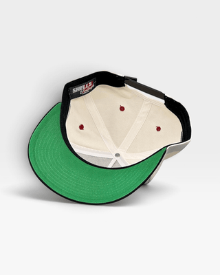 Kansas City Snapback - The Arrowhead (Cream/Black) - Shells Vintage Hat Co.