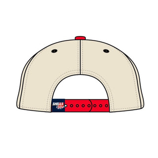 Kansas City Snapback - The Arrowhead (Cream/Red) - Shells Vintage Hat Co.