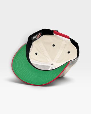 Kansas City Snapback - The Arrowhead (Cream/Red) - Shells Vintage Hat Co.
