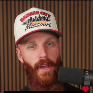 Kansas City Snapback - The Arrowhead (Cream/Red) - Shells Vintage Hat Co.