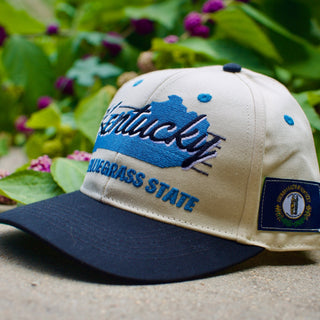 Kentucky Snapback - The Rupp (Cream/Black) - Shells Vintage Hat Co.