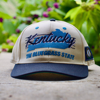 Kentucky Snapback - The Rupp (Cream/Black) - Shells Vintage Hat Co.