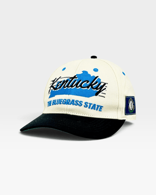 Kentucky Snapback - The Rupp (Cream/Black) - Shells Vintage Hat Co.