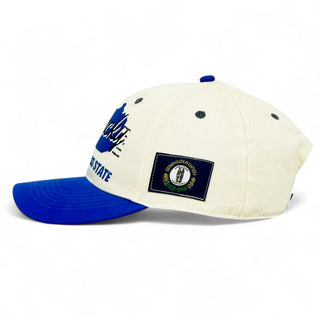 Kentucky Snapback - The Rupp (Cream/Blue) - Shells Vintage Hat Co.