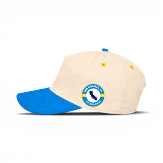 Los Angeles Snapback - The Fouts (Cream/Powder Blue) - Shells Vintage Hat Co.