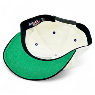 Louisiana Snapback - The Honey Badger (Cream/Black) - Shells Vintage Hat Co.