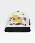 Louisiana Snapback - The Honey Badger (Cream/Black)