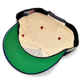 Louisiana Snapback - The Honey Badger (Cream/Black) - Shells Vintage Hat Co.