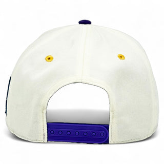 Louisiana Snapback - The Honey Badger (Cream/Purple) - Shells Vintage Hat Co.
