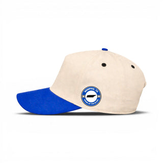 Memphis Snapback - The Hardaway (Cream/Blue) - Shells Vintage Hat Co.