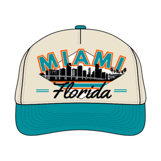 Miami Snapback - The Marino - Shells Vintage Hat Co.