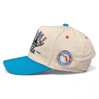 Miami Snapback - The Marino - Shells Vintage Hat Co.