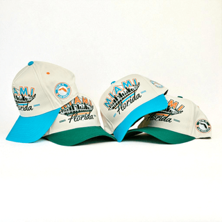 Miami Snapback - The Marino - Shells Vintage Hat Co.