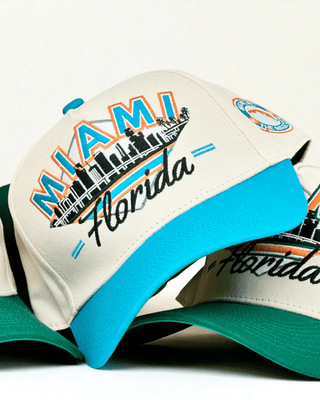 Miami Snapback - The Marino - Shells Vintage Hat Co.