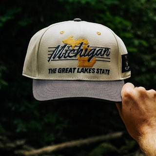 Michigan Snapback - The Brady - Shells Vintage Hat Co.