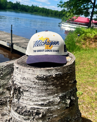 Michigan Snapback - The Brady - Shells Vintage Hat Co.