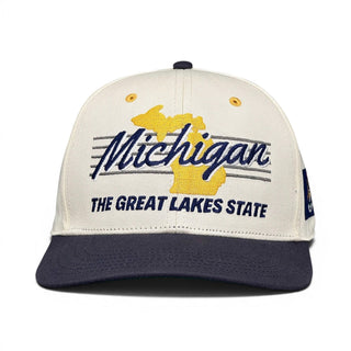 Michigan Snapback - The Brady - Shells Vintage Hat Co.