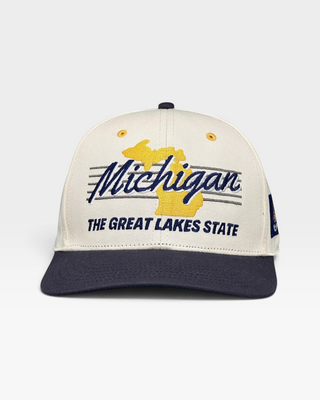 Michigan Snapback - The Brady - Shells Vintage Hat Co.