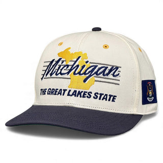 Michigan Snapback - The Brady - Shells Vintage Hat Co.