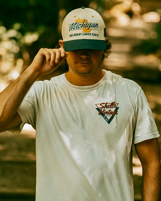 Michigan Snapback - The Brady - Shells Vintage Hat Co.