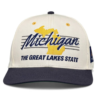 Michigan Snapback - The Brady - Shells Vintage Hat Co.