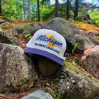 Michigan Snapback - The Brady - Shells Vintage Hat Co.