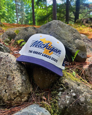 Michigan Snapback - The Brady - Shells Vintage Hat Co.