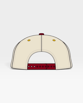 Minnesota Snapback - The Gopher (Cream/Crimson) - Shells Vintage Hat Co.