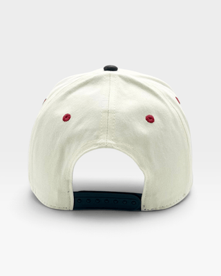 Mississippi Snapback - The Magnolia (Cream/Navy) - Shells Vintage Hat Co.