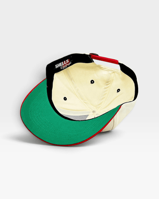 Mississippi Snapback - The Magnolia (Cream/Red) - Shells Vintage Hat Co.