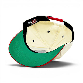 Mississippi Snapback - The Magnolia (Cream/Red) - Shells Vintage Hat Co.