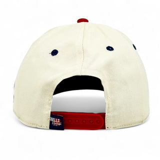 Mississippi Snapback - The Magnolia (Cream/Red) - Shells Vintage Hat Co.