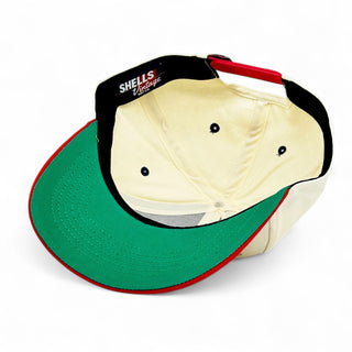 Mississippi Snapback - The Magnolia (Cream/Red) - Shells Vintage Hat Co.
