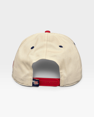 Mississippi Snapback - The Magnolia (Cream/Red) - Shells Vintage Hat Co.
